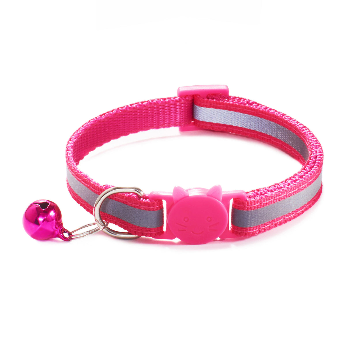 Reflective Cat Collar with Safety Clasp & Bell – Colourful, Adjustable, Lightweight