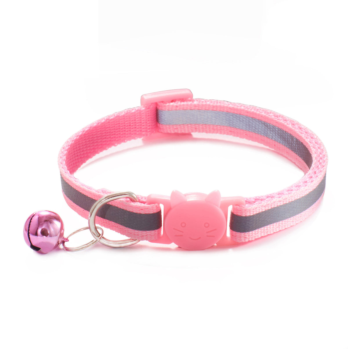 Reflective Cat Collar with Safety Clasp & Bell – Colourful, Adjustable, Lightweight