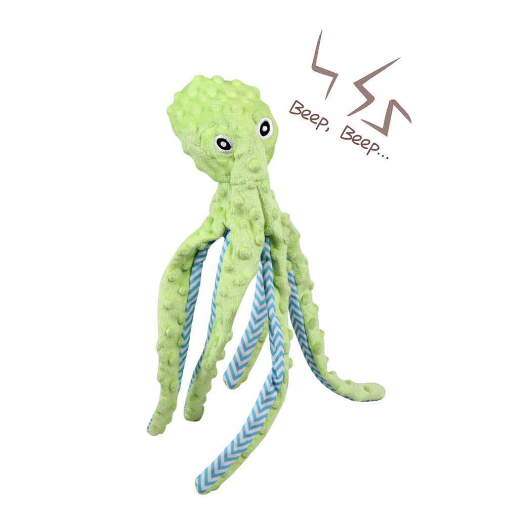 Squeaky Octopus Pet Toy – Interactive Puzzle Biting Toy for Cats & Dogs