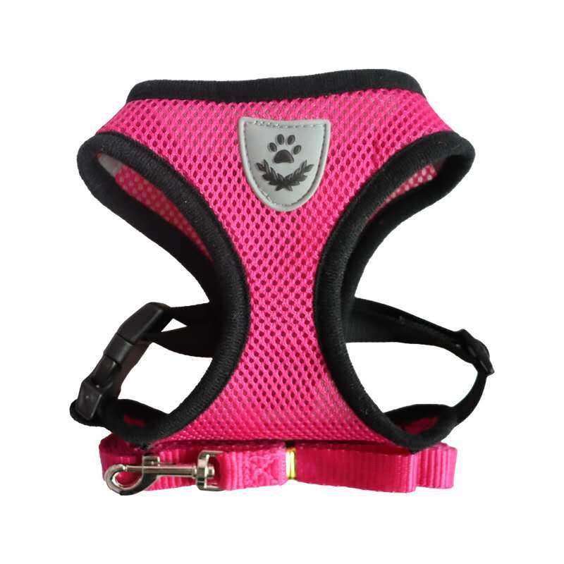 No-Pull Dog Harness & Lead Set – Soft Vest Style, Adjustable, for Small to Medium Dogs