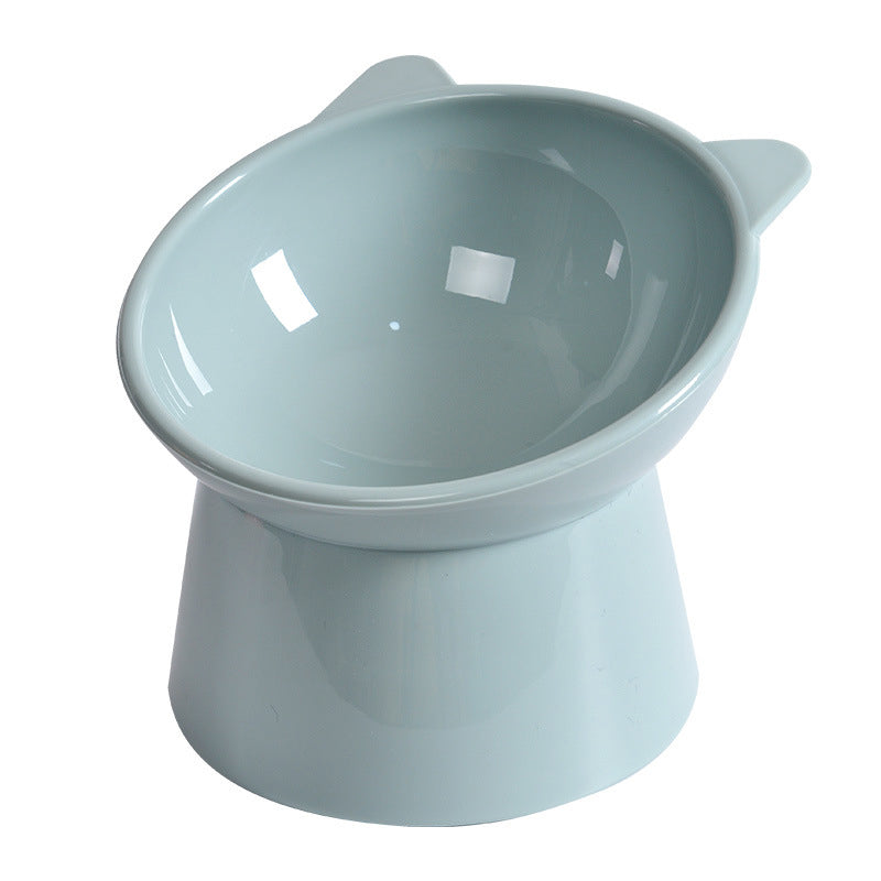 Tilted Raised Cat Bowl – Ergonomic Slanted Design to Protect Spine | Cats & Small Dogs
