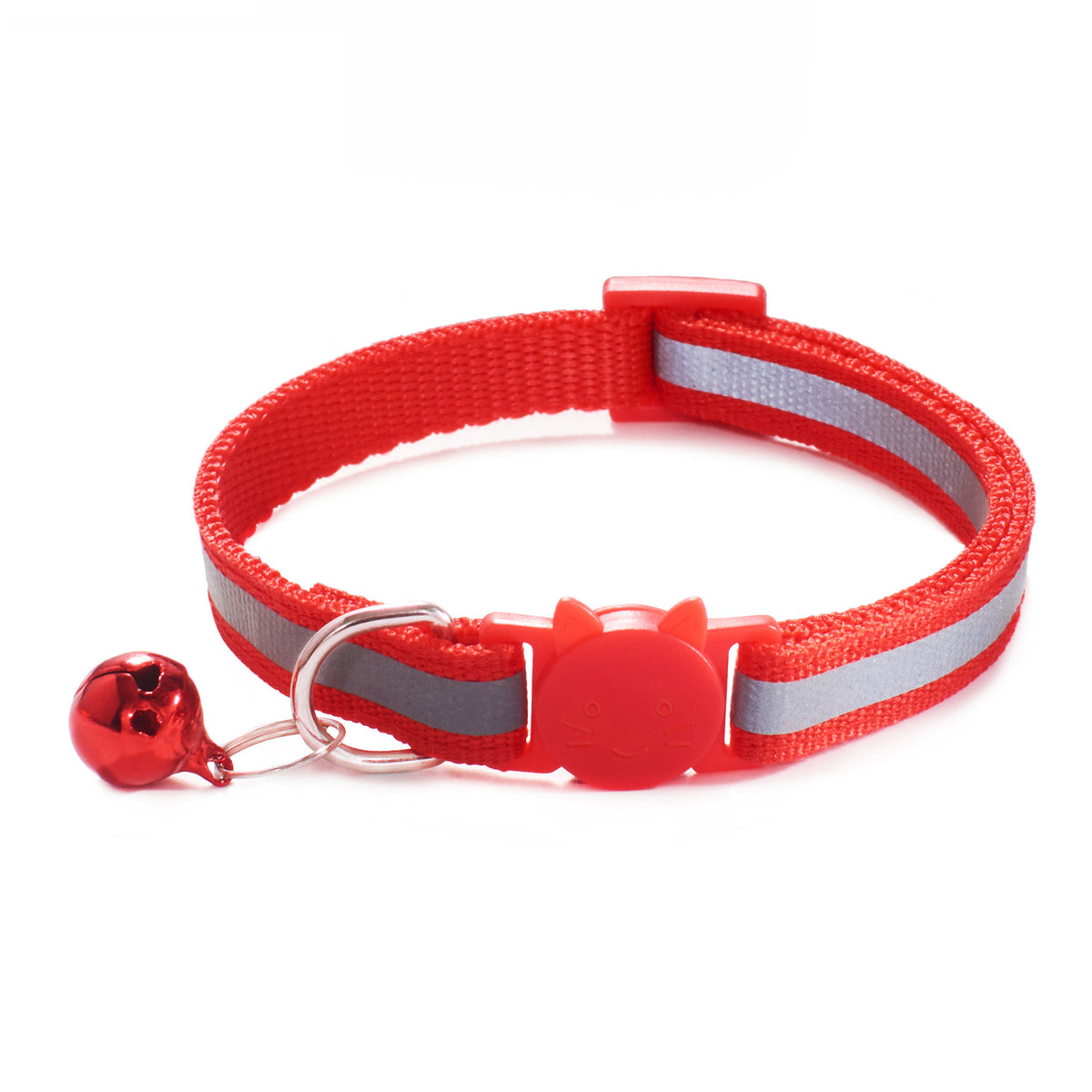 Reflective Cat Collar with Safety Clasp & Bell – Colourful, Adjustable, Lightweight