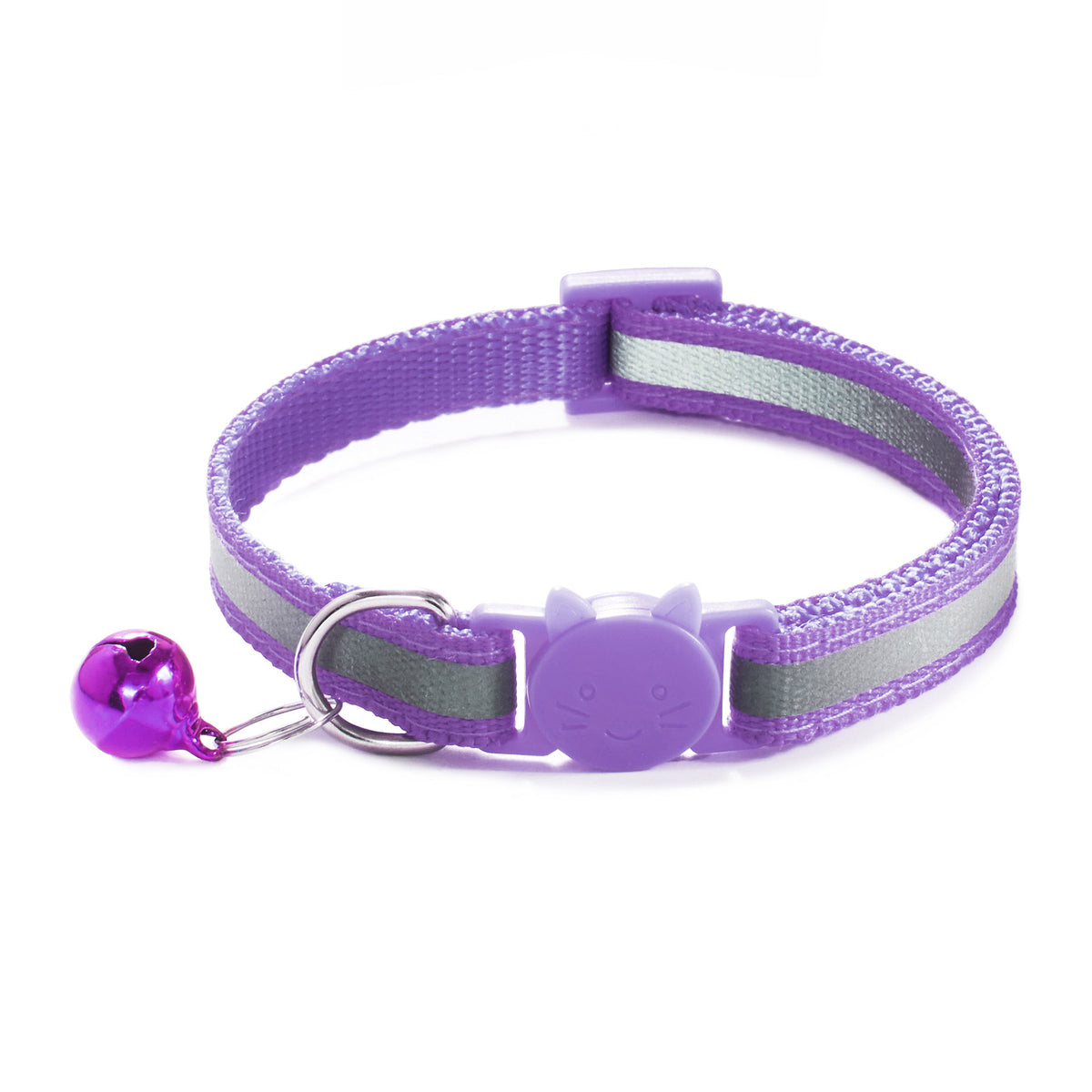 Reflective Cat Collar with Safety Clasp & Bell – Colourful, Adjustable, Lightweight
