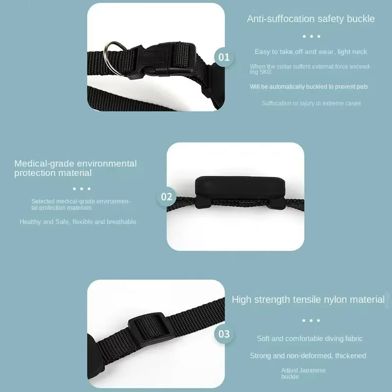 GPS Pet Tracking Collar – Real-Time Location for Cats & Dogs, Lightweight & Waterproof