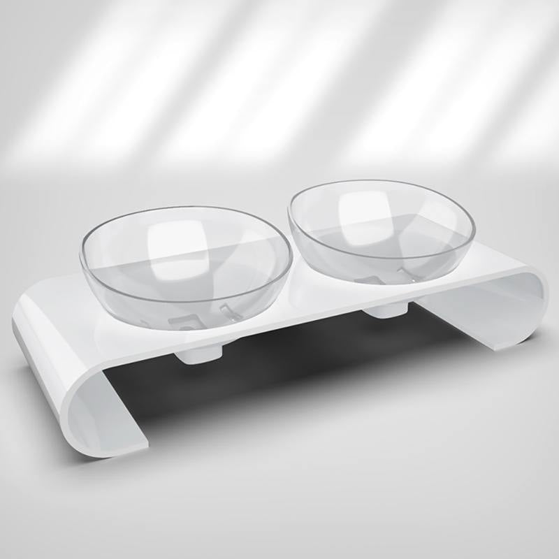 Ceramic Cat Food & Water Bowl Set – Whisker-Friendly, Non-Slip Base, Dishwasher Safe