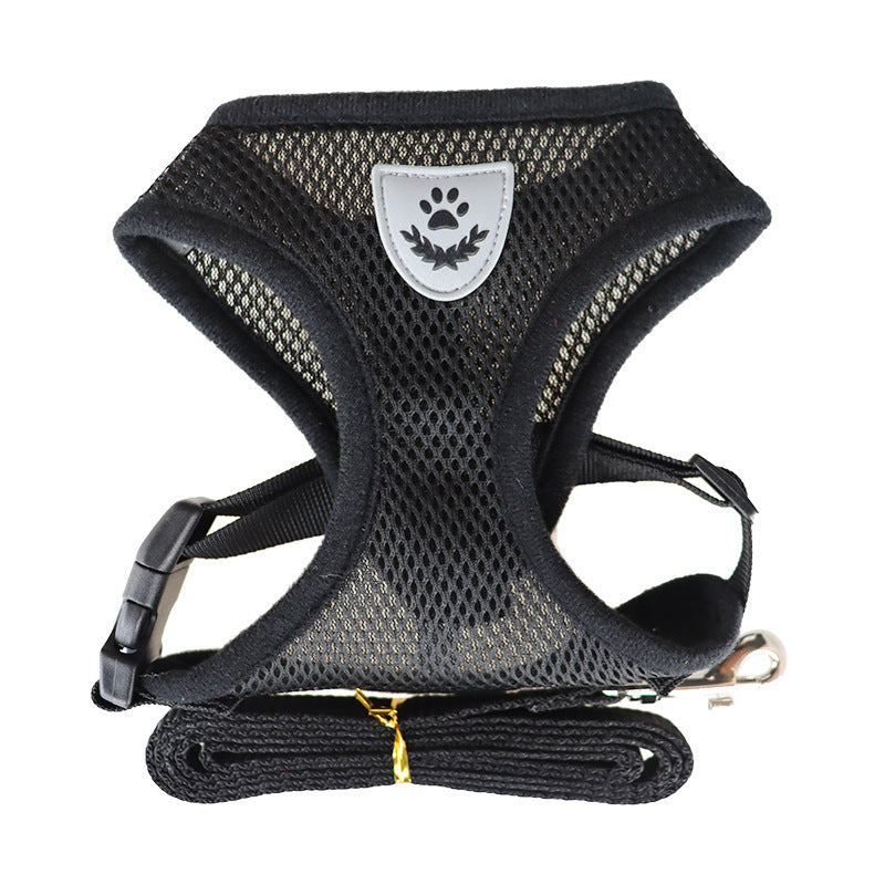 No-Pull Dog Harness & Lead Set – Soft Vest Style, Adjustable, for Small to Medium Dogs
