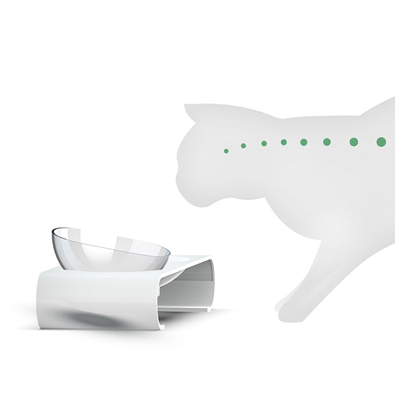 Ceramic Cat Food & Water Bowl Set – Whisker-Friendly, Non-Slip Base, Dishwasher Safe