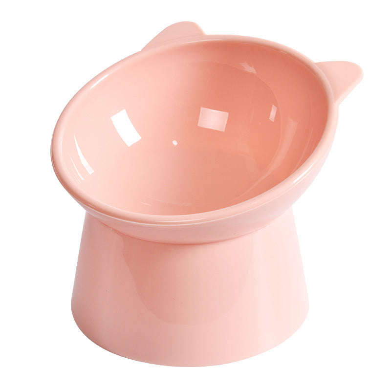 Tilted Raised Cat Bowl – Ergonomic Slanted Design to Protect Spine | Cats & Small Dogs