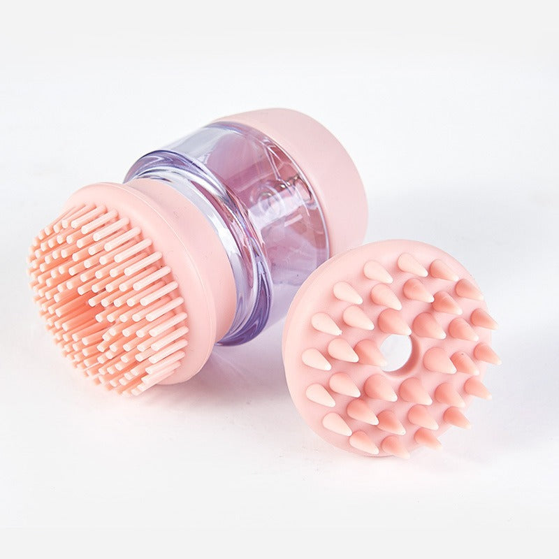 Silicone Pet Bath Brush & Comb – Double-Sided Massage Grooming Tool