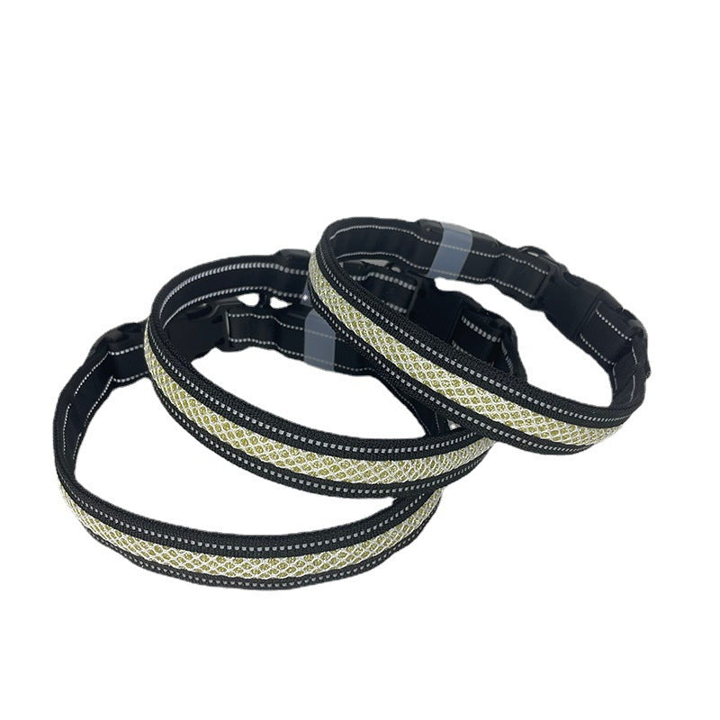 LED Light-Up Dog & Cat Collar – USB Rechargeable, App Controlled | Safety Night Walking
