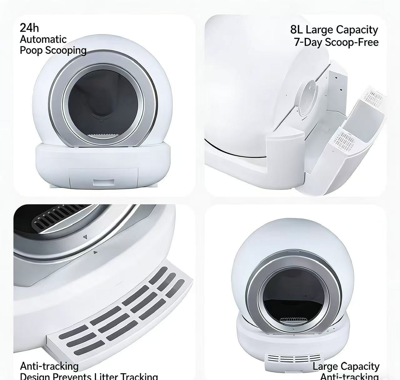 Cross border intelligent fully automatic cleaning of cat litter box and automatic removal of cat litter