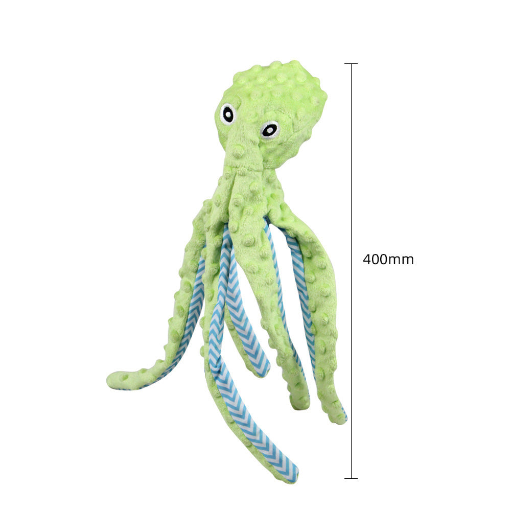Squeaky Octopus Pet Toy – Interactive Puzzle Biting Toy for Cats & Dogs