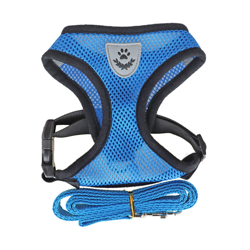 No-Pull Dog Harness & Lead Set – Soft Vest Style, Adjustable, for Small to Medium Dogs