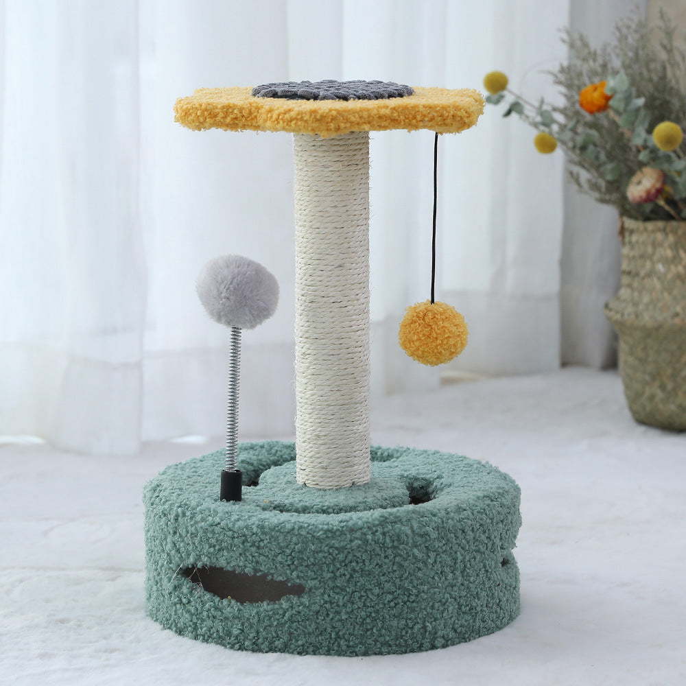 Cat Scratching Post & Activity Tree – Multi-Level Kitten Toy, Scratch, Climb & Play