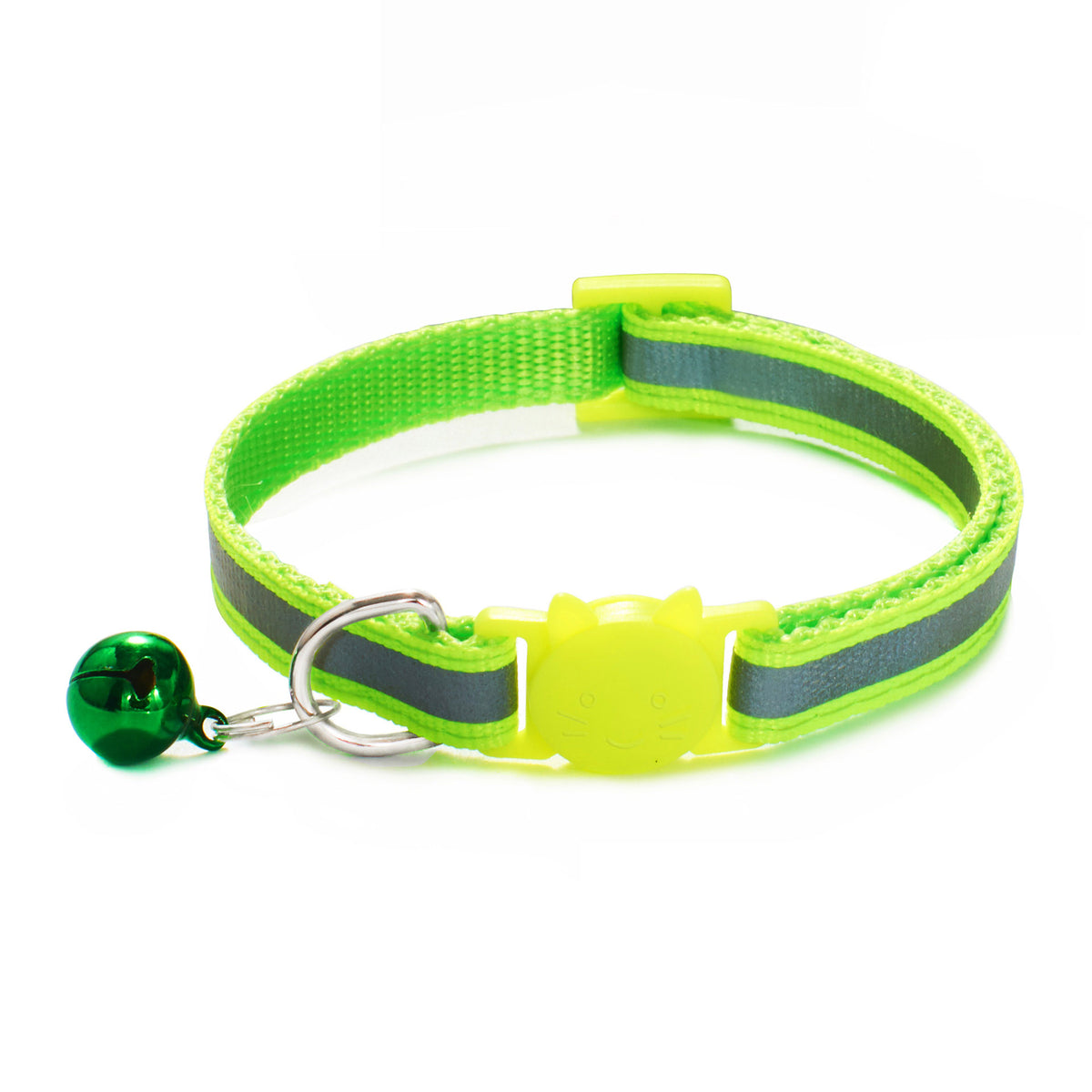 Reflective Cat Collar with Safety Clasp & Bell – Colourful, Adjustable, Lightweight