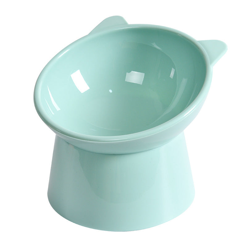 Tilted Raised Cat Bowl – Ergonomic Slanted Design to Protect Spine | Cats & Small Dogs