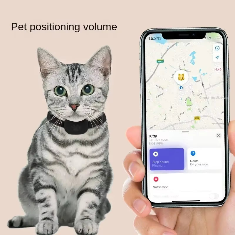 GPS Pet Tracking Collar – Real-Time Location for Cats & Dogs, Lightweight & Waterproof