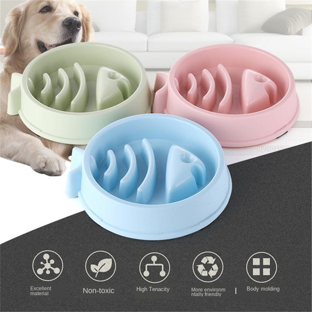 Slow Feeder Dog Bowl – Anti-Bloat, Interactive Fish Bone Design | Healthy Eating for Dogs