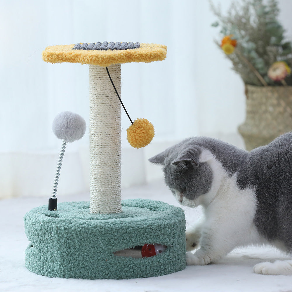 Cat Scratching Post & Activity Tree – Multi-Level Kitten Toy, Scratch, Climb & Play